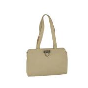 Pre-owned Leather shoulder-bags Salvatore Ferragamo Pre-owned , Beige ...