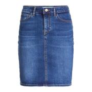 Slim Fit Denim Rok Guess , Blue , Dames