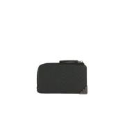 Adelaar Relief Patroon Creditcardhouder Emporio Armani , Black , Heren