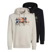 Hoodie Luke Pakket Jack & Jones , Multicolor , Heren