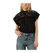 Tijdloze Lina Blouse Suncoo , Black , Dames