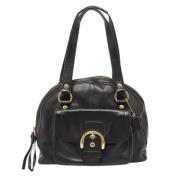 Pre-owned Leather handbags Coach Pre-owned , Black , Dames