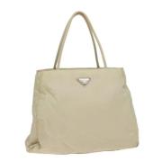 Pre-owned Nylon handbags Prada Vintage , White , Dames