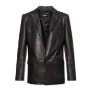 Leren blazer Dsquared2 , Brown , Heren