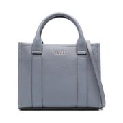 Poederblauwe Grained Texture Tote Tas Liu Jo , Blue , Dames