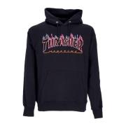 Dubbele Vlam Neon Capuchon Sweatshirt Thrasher , Black , Unisex