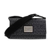 Schoudertas met logo Dolce & Gabbana , Black , Heren