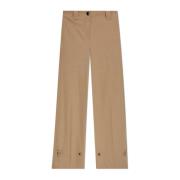 Gekreukelde broek Ganni , Beige , Dames