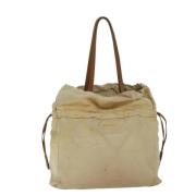 Pre-owned Leather prada-bags Prada Vintage , Beige , Dames