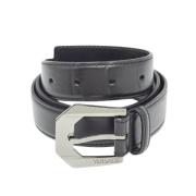 Pre-owned Leather belts Versace Pre-owned , Black , Heren