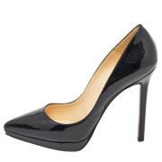 Pre-owned Leather heels Christian Louboutin Pre-owned , Black , Dames