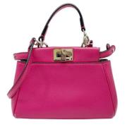 Pre-owned Leather fendi-bags Fendi Vintage , Purple , Dames