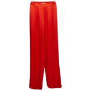 Pre-owned Satin bottoms Stella McCartney Pre-owned , Red , Dames