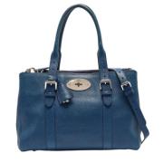 Pre-owned Leather totes Mulberry Pre-owned , Blue , Dames