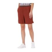 High Waist Short in Brique Esmé Studios , Red , Dames