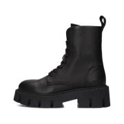 Zwarte Leren Veterschoenen Copenhagen Studios , Black , Dames