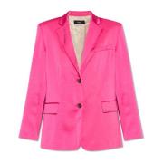 Satin Blazer Theory , Pink , Dames