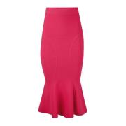 Roze Zeemeermin Rok met Cutlines Nina Ricci , Pink , Dames