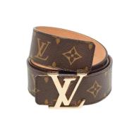 Pre-owned Canvas belts Louis Vuitton Vintage , Brown , Heren