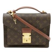 Pre-owned Canvas shoulder-bags Louis Vuitton Vintage , Brown , Dames