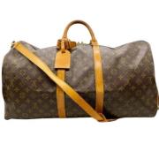 Pre-owned Canvas handbags Louis Vuitton Vintage , Brown , Dames