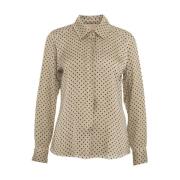 Beige Shirts Aw24 Dameskleding Kaos , Beige , Dames