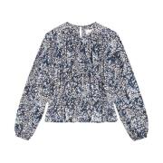 Blauwe Sweatshirt Damesmode Aw24 Isabel Marant , Multicolor , Dames