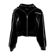 Zwarte Track Jacket met Logo Print Pharmacy Industry , Black , Dames