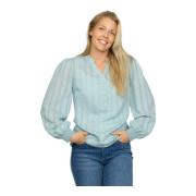 Vrouwelijke Blouse Ilenora.Ea24 Ice 2-Biz , Blue , Dames