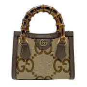 Pre-owned Canvas totes Gucci Vintage , Brown , Dames