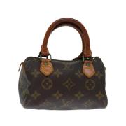 Pre-owned Canvas handbags Louis Vuitton Vintage , Brown , Dames