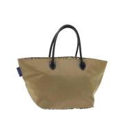 Pre-owned Nylon totes Burberry Vintage , Beige , Dames