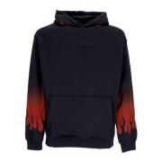 Flames Hoodie Zwart/Rood Vision OF Super , Black , Heren