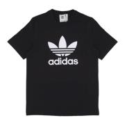 Zwarte Trefoil Logo Tee T-Shirt Adidas , Black , Heren