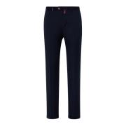 Chino Wool Trousers Kiton , Blue , Heren