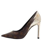 Pre-owned Canvas heels Louis Vuitton Vintage , Brown , Dames