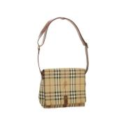 Pre-owned Fabric shoulder-bags Burberry Vintage , Beige , Dames