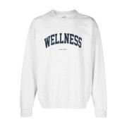 Wellness Ivy Crewneck Sweater White Sporty & Rich , White , Heren