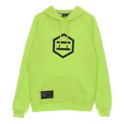 Logo Hoodie Geel/Zwart Dolly Noire , Green , Heren