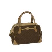 Pre-owned Canvas handbags Gucci Vintage , Brown , Dames