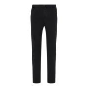 Comfortabele katoenen broek Kiton , Black , Heren