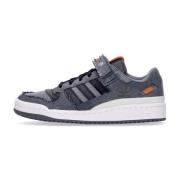 Lage Grijze Vijf Sneaker Vetersluiting Adidas , Gray , Heren