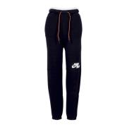 Jumpman Fleece Broek Zwart/Wit Jordan , Black , Heren