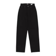 Stevige Denim Wijde Pijp Jeans Dickies , Black , Dames