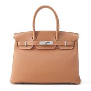 Pre-owned Leather handbags Hermès Vintage , Brown , Dames