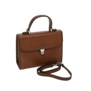 Pre-owned Leather handbags Burberry Vintage , Brown , Dames