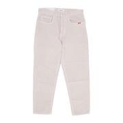 Slim Fit Ecru Jeans Amish , Beige , Heren