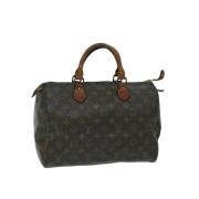 Pre-owned Canvas handbags Louis Vuitton Vintage , Brown , Dames