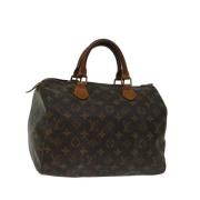 Pre-owned Canvas handbags Louis Vuitton Vintage , Brown , Dames