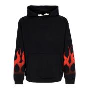 Flames Hoodie Zwart/Rood Vision OF Super , Black , Heren